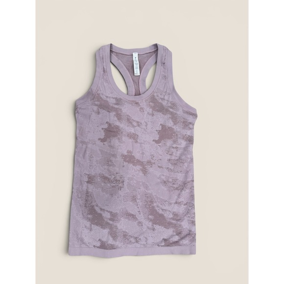 Athleta Tops - Athleta Momentum Camo Tank Top Purple Lavender Racerback Seamless XS
